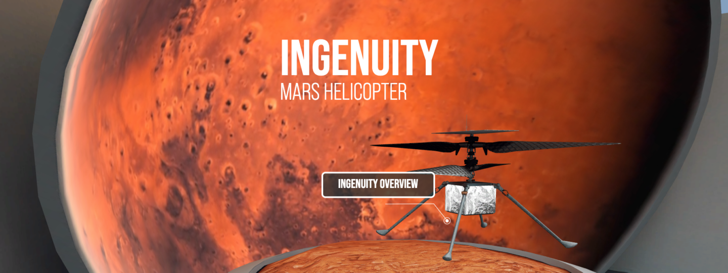 AeroVironment Ingenuity Mars Helicoptor interactive product storytelling