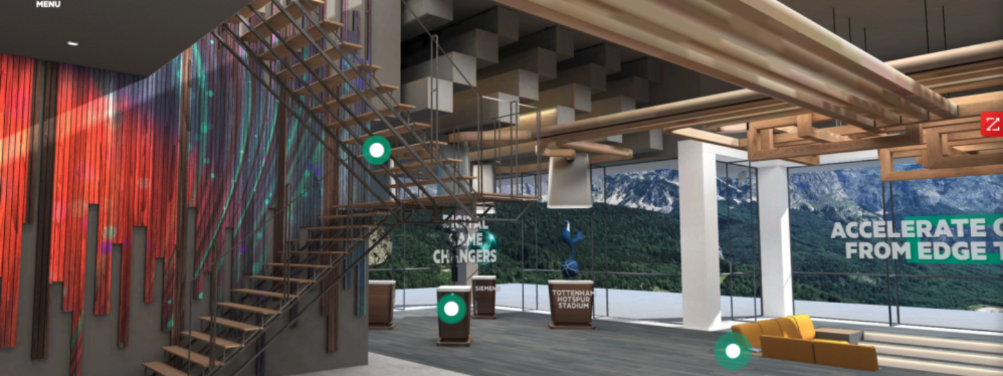 HPE Virtual Executive Briefing Center interactive application lobby