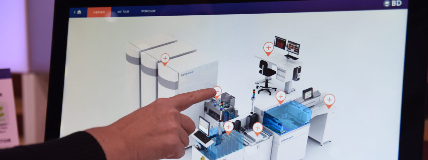 BD 3D Product Tour showing complex workflow