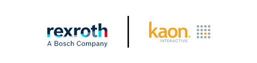 Bosch Rexroth and Kaon Interactive logos