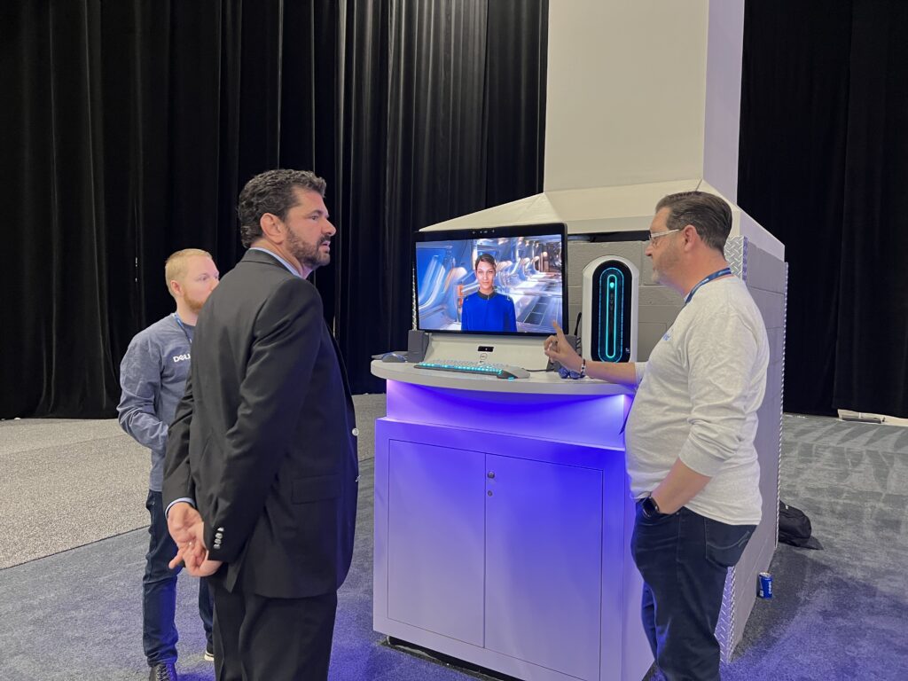 Interactive booth at Dell Technologies World