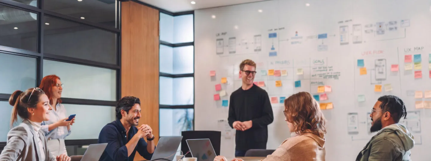 Kaon team member developing a strategy for interactive B2B product storytelling and buyer engagement.